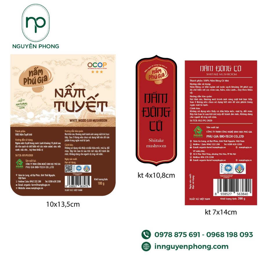 In Tem Nhãn Nấm Ấn Tượng